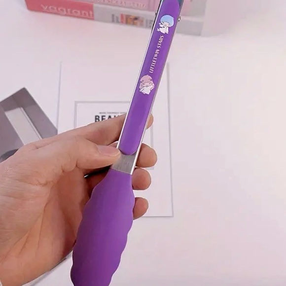 SANRIO LITTLETWIN STARS 9-Inch Stainless Steel Tongs - Picture 5 of 7